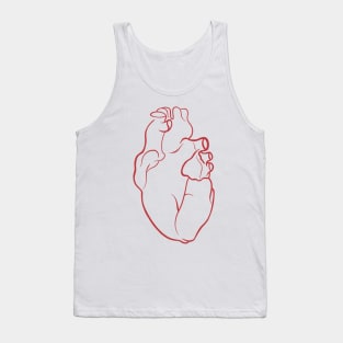 Valentine’s Day anatomical heart Tank Top